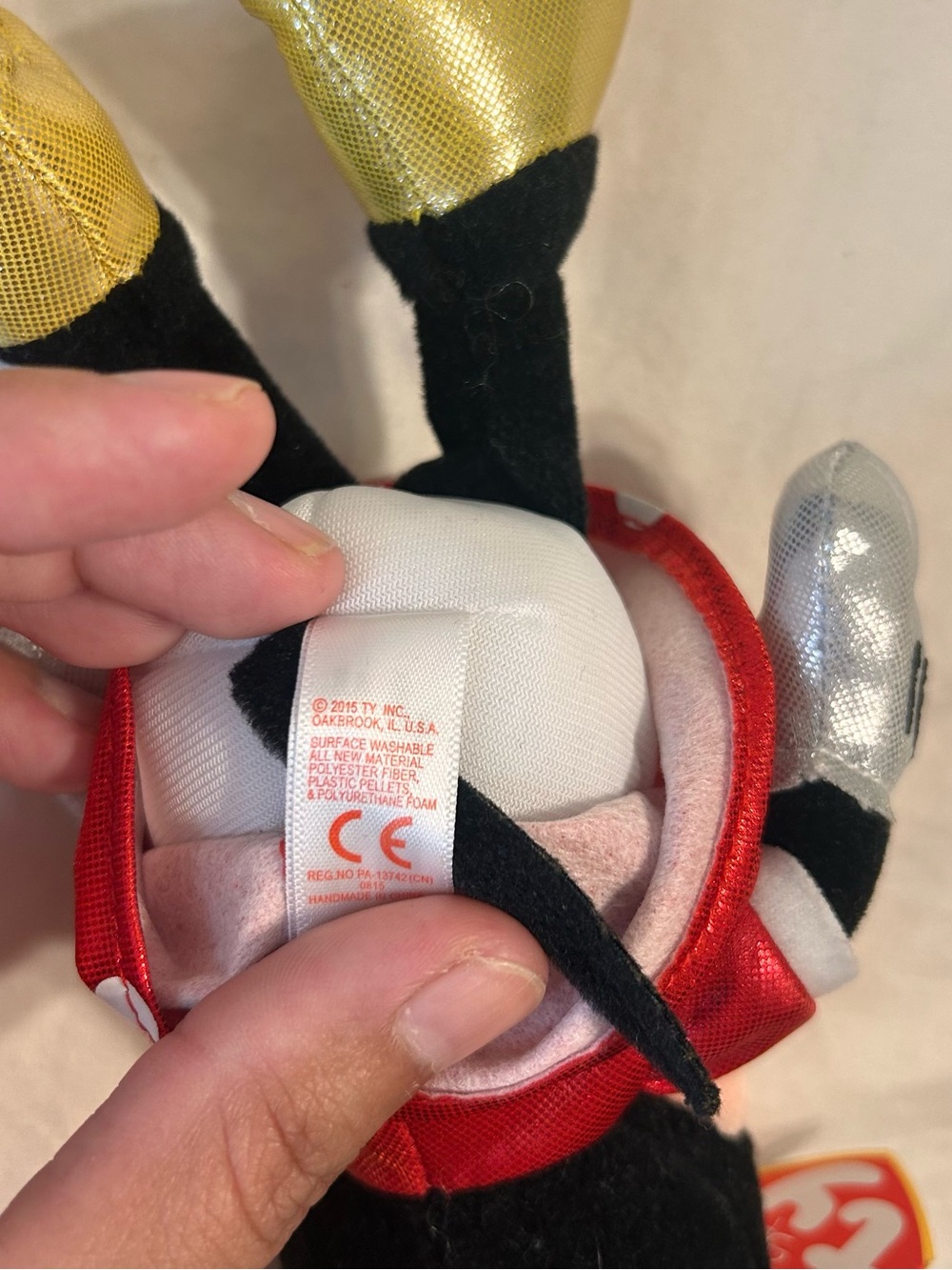 TY Beanie Baby Collection 8" Disney Sparkle Minnie Mouse And Mickey Mouse 2015 - Picture 9 of 11